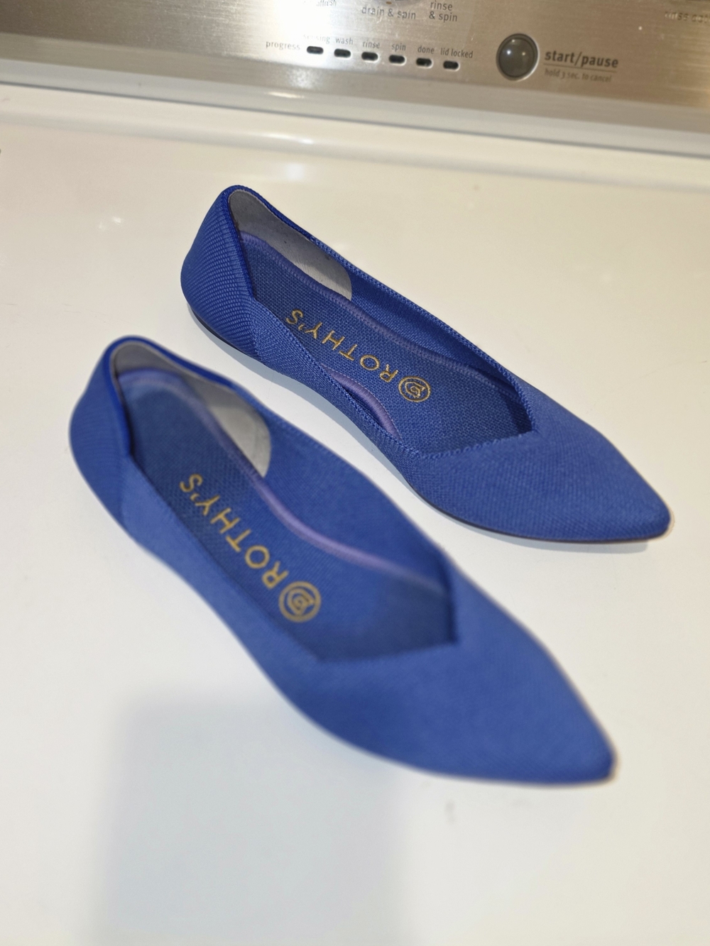 Rothy's Pointed Toe Flat in Royal Blue - Women's Shoe